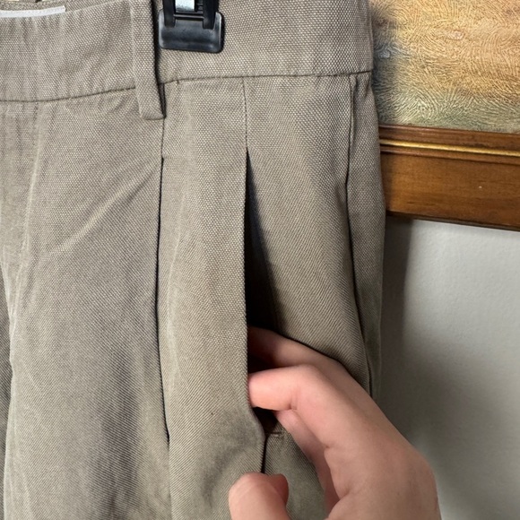 Everlane Taupe relaxed trouser pant - size 2 - Picture 5 of 8